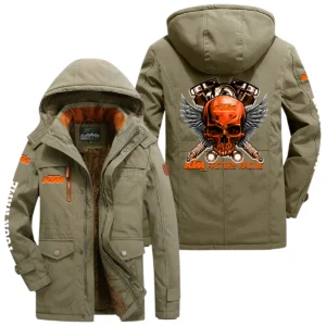 Red Bull KTM Factory Racing Windproof Jacket Heavy Duty Fleece Lined Hooded Coat Custom Your Name