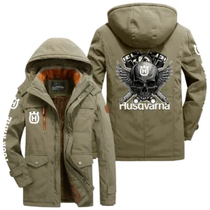 Husqvarna Motorcycles Windproof Jacket Heavy Duty Fleece Lined Hooded Coat Custom Your Name
