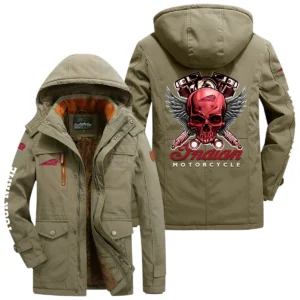 Indian Motorcycle Windproof Jacket Heavy Duty Fleece Lined Hooded Coat Custom Your Name