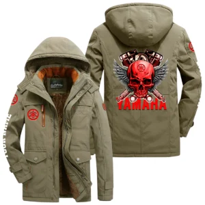 Yamaha Windproof Jacket Heavy Duty Fleece Lined Hooded Coat Custom Your Name