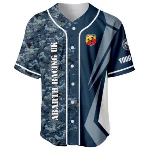 Abarth Racing UK x US Navy 250th Anniversary 3D Baseball Jersey Custom Your Name