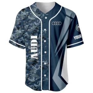 Audi x US Navy 250th Anniversary 3D Baseball Jersey Custom Your Name