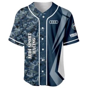 Audi Sport Racing x US Navy 250th Anniversary 3D Baseball Jersey Custom Your Name