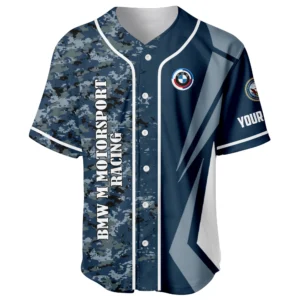 BMW M Motorsport Racing x US Navy 250th Anniversary 3D Baseball Jersey Custom Your Name
