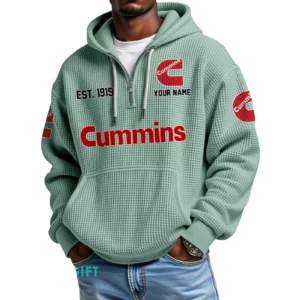 Cummins Quarter-Zip Waffle Hoodie Custom Your Name