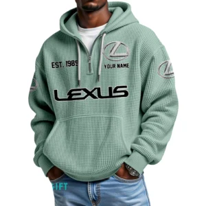 Lexus Quarter-Zip Waffle Hoodie Custom Your Name