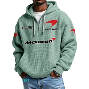 McLaren Quarter-Zip Waffle Hoodie Custom Your Name