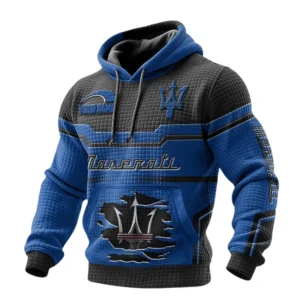 Maserati Waffle Pullover Hoodie 3D Custom Your Name