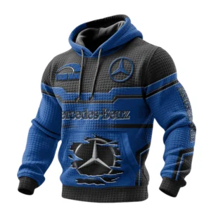 Mercedes Benz Waffle Pullover Hoodie 3D Custom Your Name