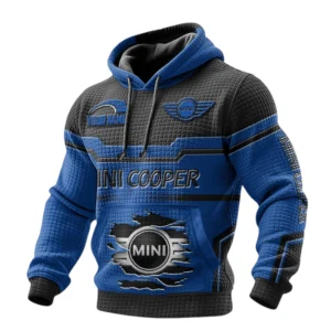 Mini Cooper Waffle Pullover Hoodie 3D Custom Your Name