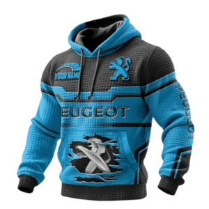 Peugeot Waffle Pullover Hoodie 3D Custom Your Name