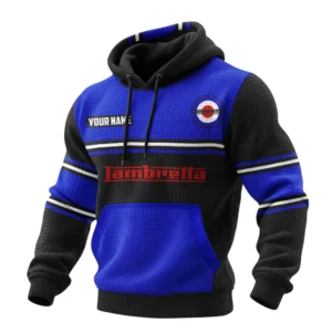 Lambretta Waffle Pullover Hoodie 3D Customize Your Name