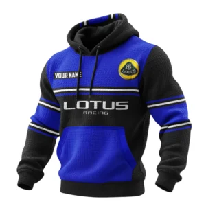 Lotus Racing Waffle Pullover Hoodie 3D Customize Your Name