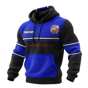 MG Cars Waffle Pullover Hoodie 3D Customize Your Name