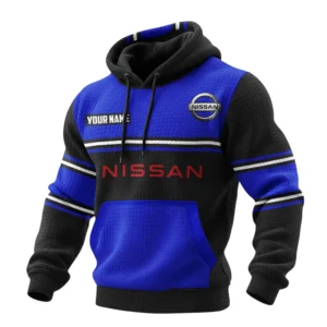 Nissan Waffle Pullover Hoodie 3D Customize Your Name