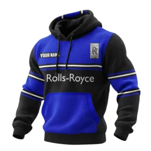 Rolls Royce Waffle Pullover Hoodie 3D Customize Your Name