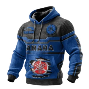 Yamaha Motor Waffle Pullover Hoodie 3D Custom Your Name