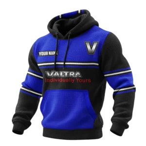 Valtra Waffle Pullover Hoodie 3D Customize Your Name