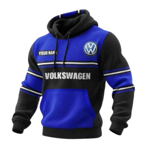 Volkswagen Waffle Pullover Hoodie 3D Customize Your Name