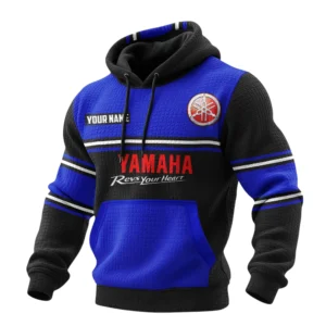 Yamaha Motor Waffle Pullover Hoodie 3D Customize Your Name
