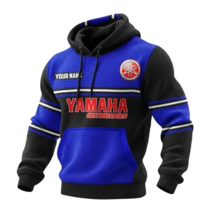Yamaha Outboards Waffle Pullover Hoodie 3D Customize Your Name
