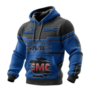 GMC Car Waffle Pullover Hoodie 3D Custom Your Name