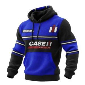 Case IH Waffle Pullover Hoodie 3D Customize Your Name