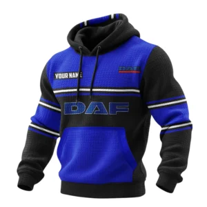 DAF Waffle Pullover Hoodie 3D Customize Your Name