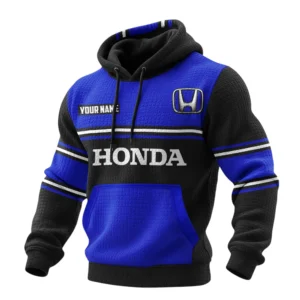 Honda Waffle Pullover Hoodie 3D Customize Your Name