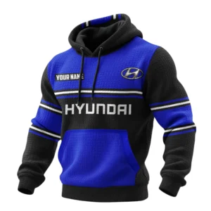 Hyundai Waffle Pullover Hoodie 3D Customize Your Name