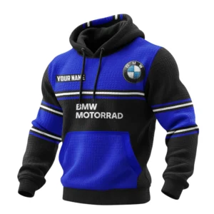 BMW Motorrad Waffle Pullover Hoodie 3D Customize Your Name