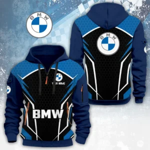 BMW Half Zip Hoodie Custom Your Name