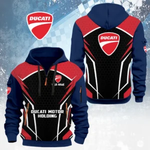 Ducati Motor Holding Half Zip Hoodie Custom Your Name