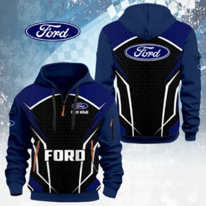 Ford Half Zip Hoodie Custom Your Name