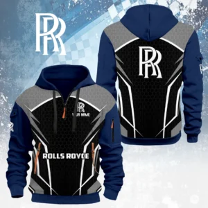Rolls Royce Half Zip Hoodie Custom Your Name