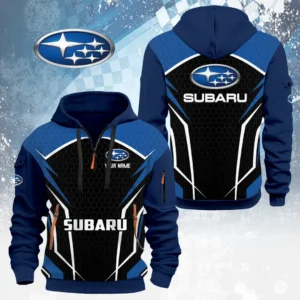 Subaru Half Zip Hoodie Custom Your Name