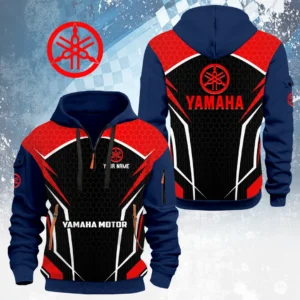Yamaha Motor Half Zip Hoodie Custom Your Name