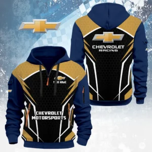 Chevrolet Motorsports Half Zip Hoodie Custom Your Name