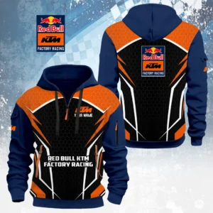 Red Bull KTM Factory Racing Half Zip Hoodie Custom Your Name
