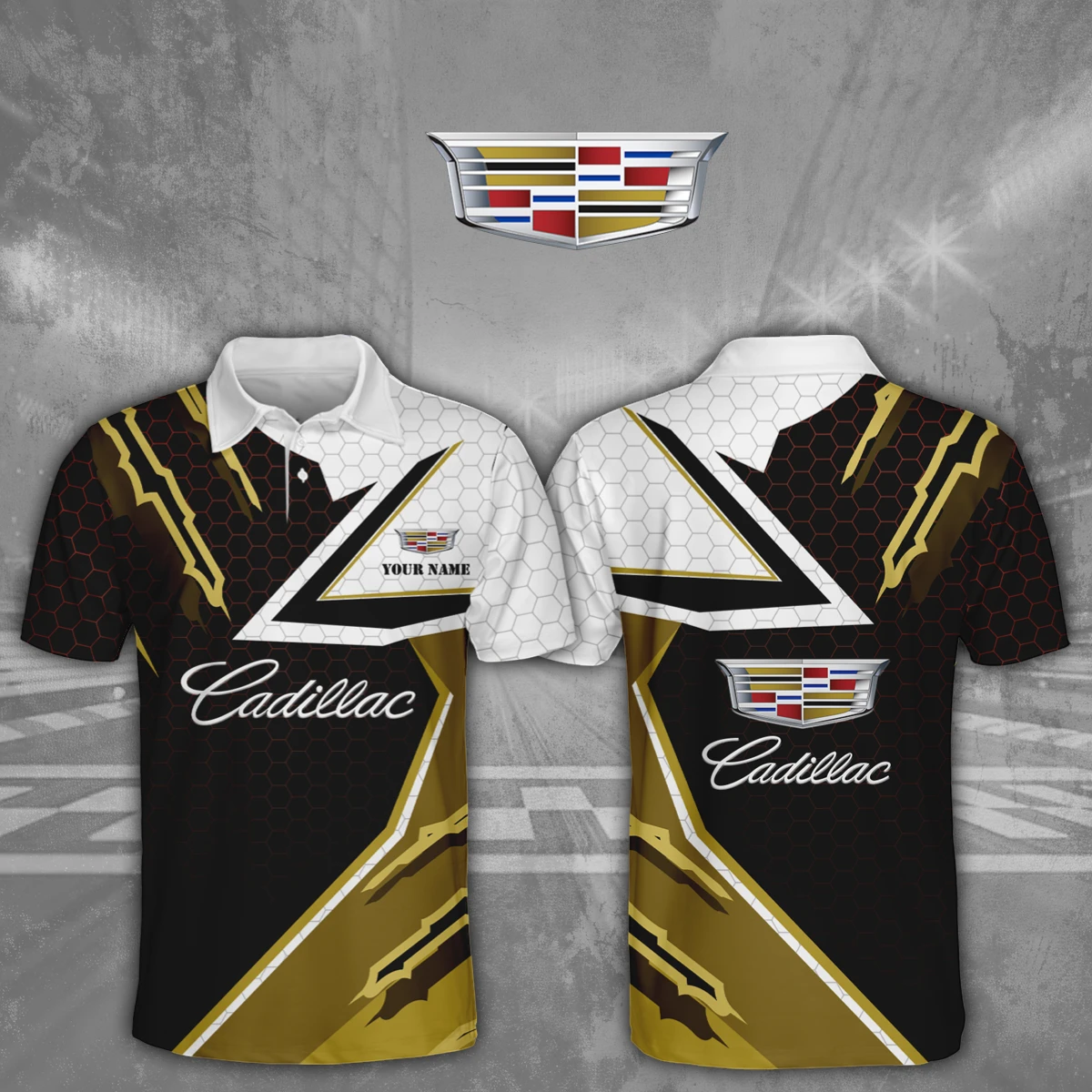Cadillac 3D Polo Shirt Custom Your Name Cadillac 3D Polo Shirt Custom Your Name