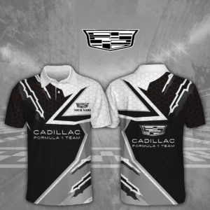 Cadillac Racing 3D Polo Shirt Custom Your Name