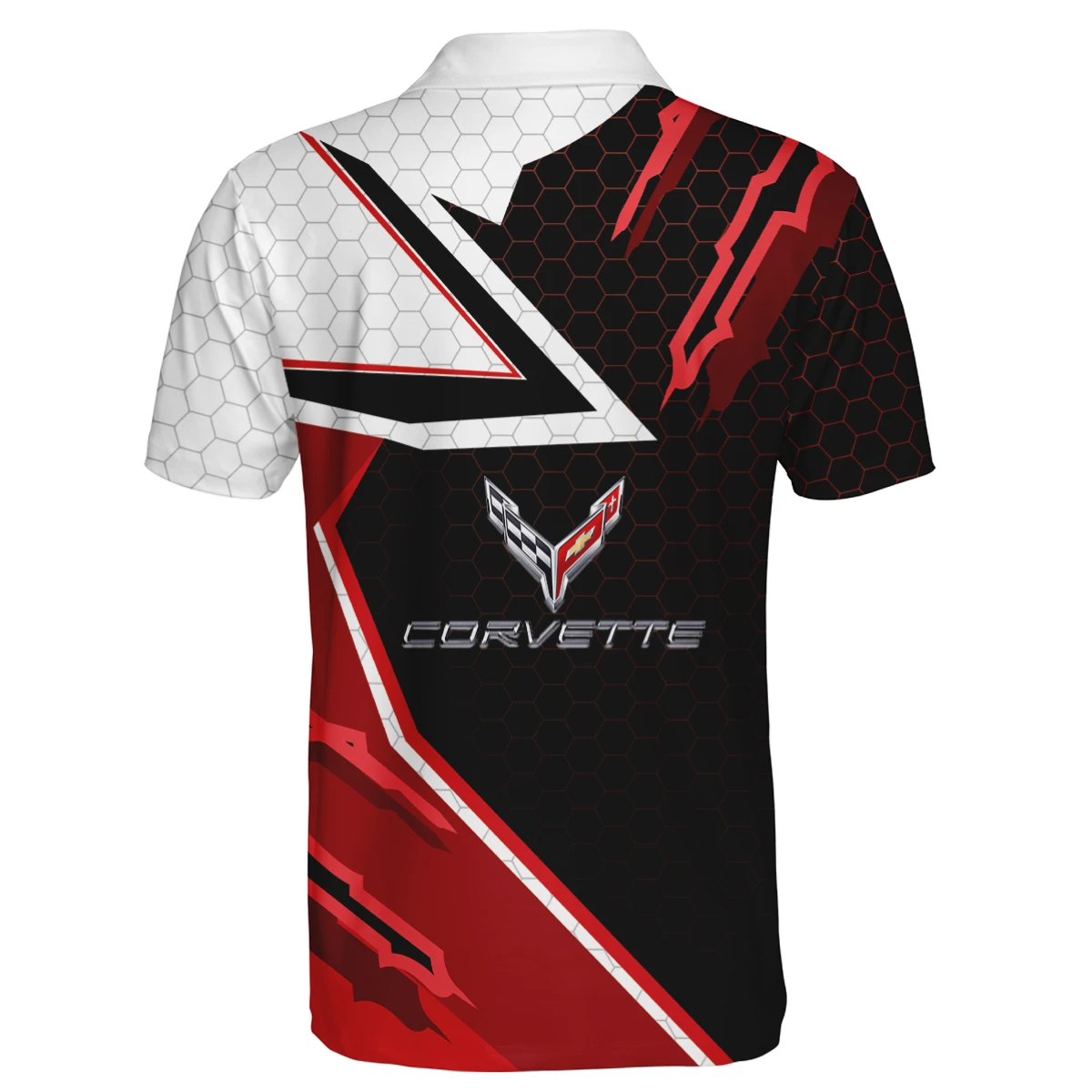 Corvette 3D Polo Shirt Custom Your Name Corvette 3D Polo Shirt Custom Your Name
