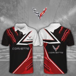 Corvette 3D Polo Shirt Custom Your Name