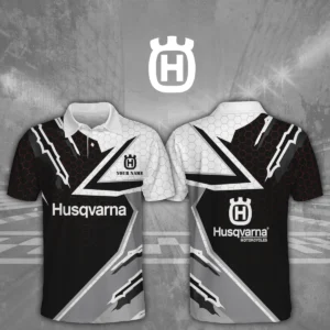 Husqvarna Motorcycles 3D Polo Shirt Custom Your Name