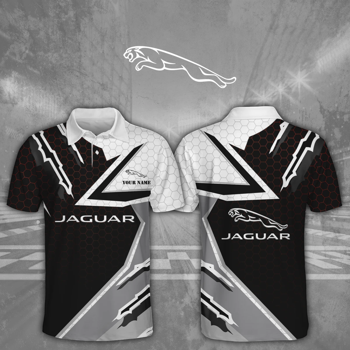 Jaguar 3D Polo Shirt Custom Your Name Jaguar 3D Polo Shirt Custom Your Name