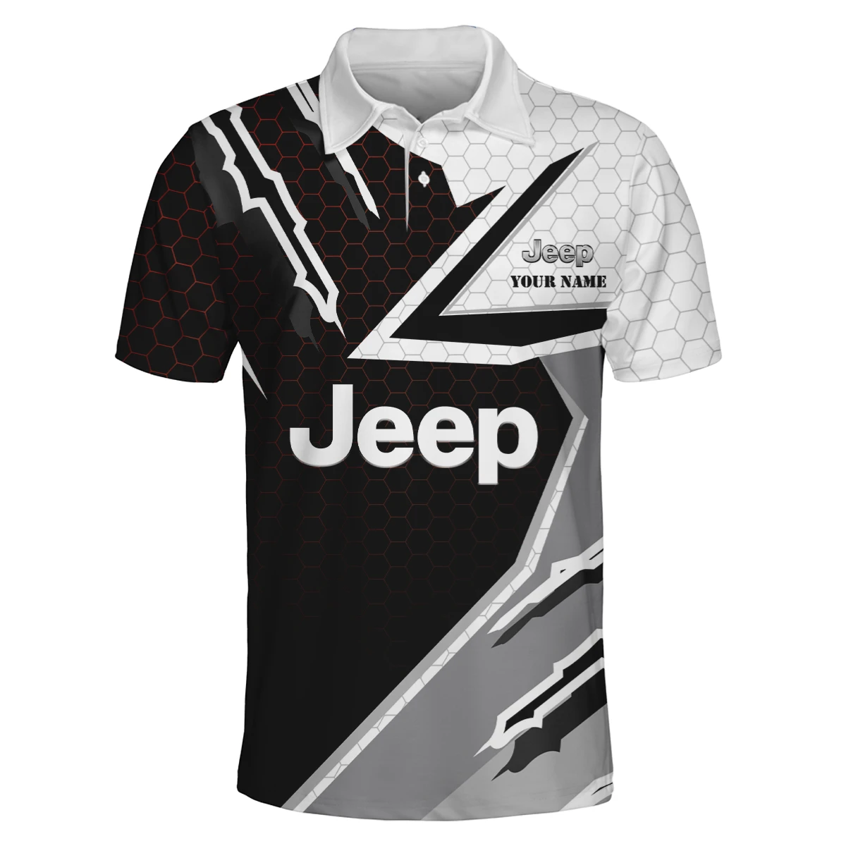 Jeep 3D Polo Shirt Custom Your Name Jeep 3D Polo Shirt Custom Your Name