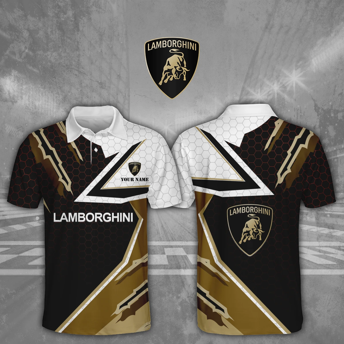 Lamborghini 3D Polo Shirt Custom Your Name Lamborghini 3D Polo Shirt Custom Your Name