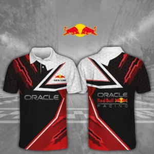 Oracle Red Bull Racing 3D Polo Shirt Custom Your Name