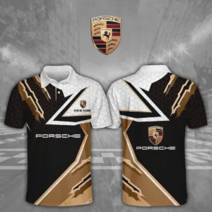 Porsche 3D Polo Shirt Custom Your Name