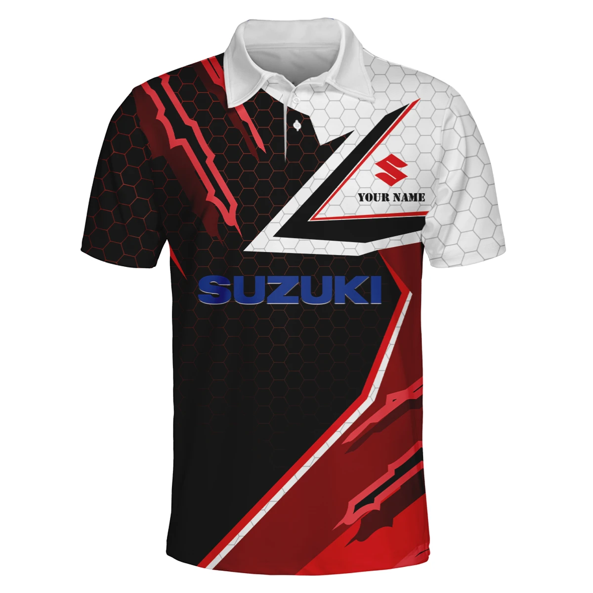 Suzuki 3D Polo Shirt Custom Your Name Suzuki 3D Polo Shirt Custom Your Name